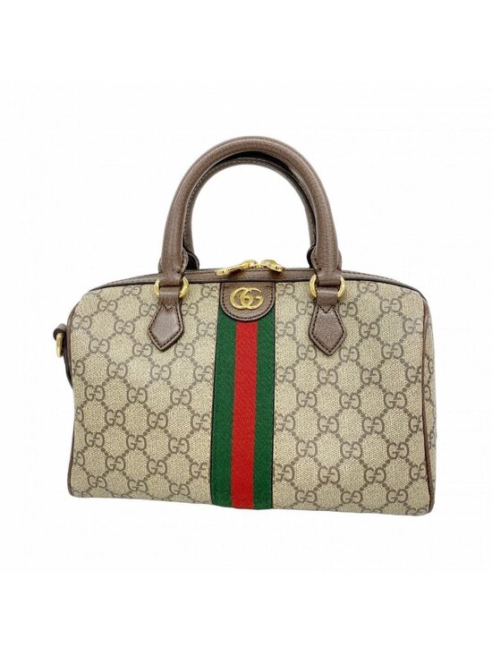 Gucci Handbags - Gucci Handbag Ophidia Brown Gold 2-Way
